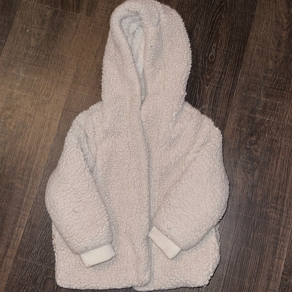 Cat & Jack Warm Cozy Fluffy Jacket Size 3T Sherpa Polyester